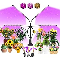 EWEIMA Pflanzenlampe LED Vollspektrum Pflanzenlicht 80 LEDs, 4 Köpfe Grow Lampe Pflanzenleuchte Wachstumslampe für…