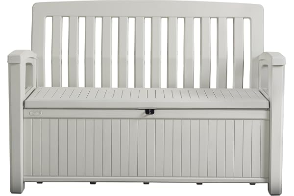 Keter/chalet et jardin- Patio Bench Coffre, Blanc, 227 L
