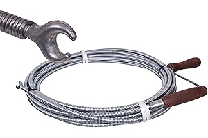 NAJDER Die Rohrreinigungsspirale mit Kralle abwasserspirale 11 mm für Rohre 100 mm… (3 m)