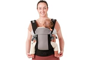 BECO BABY CARRIER Beco Gemini Cool Mochila portabebés - Portabebés transpirable - Mochila y mochila frontal porteo bebé - Mochila bebé portabebés ergonómica - Asiento ajustable que soporta entre 3 y 16 kilos (Nero)