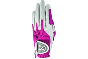 Zero Friction Ladies' Compression-Fit Synthetic Golf Gloves, Universal Fit One Size