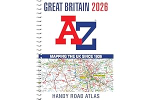 Great Britain A-Z Handy Road Atlas 2026 (A5 Spiral): Easy to read map of Great Britain in A5 size with spiral binding