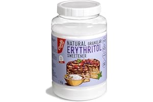 ‎CASTELLO SINCE 1907 Słodzik z Erytrytol - Granulowany | 10g = 7g cukru | Słodzik o 100% naturalnym smaku - 0 Kalorii - 0 Indeks Glikemiczny - Keto i Paleo - 0 Węglowodanów Netto - Bez GMO - Castello since 1907-1 kg