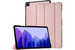 EasyAcc Funda Compatible con Samsung Galaxy Tab A7 10.4 2020 SM-T500 T505 T507, Ultra Slim PU Protectora Carcasa con Función de Soporte, Oro Rosado