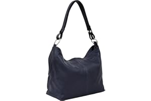 AMBRA Moda Damska skórzana torebka na ramię torba na ramię Hobo bag GL005