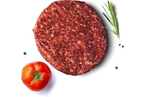 ‎BÜFFEL BILL BÜFFEL BILL Gourmet Burger 6x180g I Mageres & sehnenfreies Burgerfleisch vom Wasserbüffel aus Unterschale, Brisket, Schulter I Besonders mager & saftig