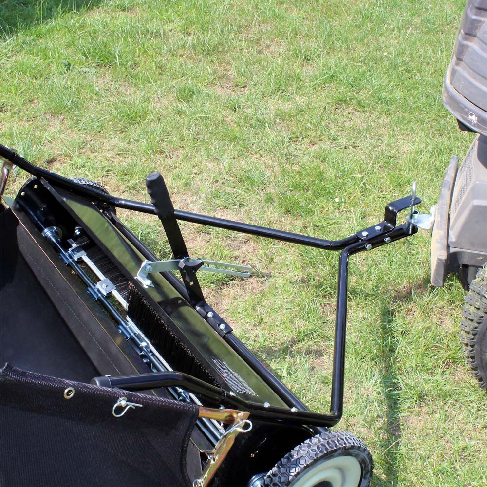 Rasenkehrmaschine für Aufsitzmäher mit 103cm Arbeitsbreite und 266x60mm Gummireifen – Bild 5