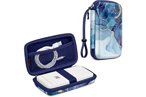 FINTIE Custodia Protettiva Compatibile con Kodak Mini 2 Retro/Kodak Step & Mini 2 HD Stampante - Custodia Rigida Antiurto con Tasca Interna e Cinghia Portatile (Z-Ocean Marble)