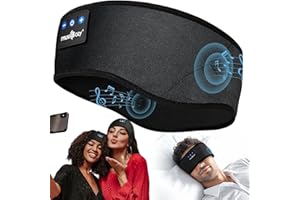MUSICOZY Sleep Headphones,Ultra-Soft Wireless Headband Bluetooth for Side Sleepers, with 14H Playtime & Bluetooth 5.4, 4-in-1 Music Sleep Earphones for side sleeping