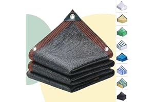 EARNMORE Filet d'ombrage Jardin 5x12m Voile Solaire avec Effet d'ombrage à 90 %Filet de Protection UV Respirant, rafraîchissan Filet de Balcon Filet de Protection Contre Le Vent