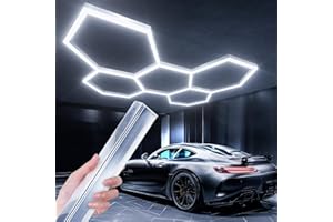 Lphianx Hexagon Led Garage Light, 25 Pack 6500ksechseckige Lampe, 200w Hexagon Led Lights, FüR Garage, Werkstatt, Lager, Autogarage