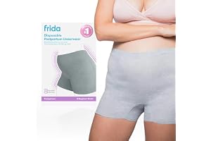 Frida Mom Postpartum Disposable Knickers | Microfibre Boyshort Cut Knickers with Super Soft, Stretchy and Breathable Fabric |