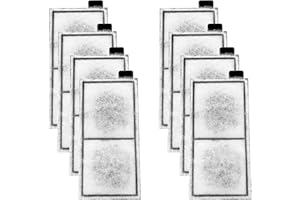 AQQA 8 Pack Aquarium Filter Cartridge Replacement, Fish Tank Filter Cartridge Aquarium Internal Filter (L)