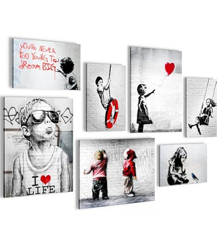 Schilderij Banksy Dream Big 130 x 80 cm - Gratis verzending en een