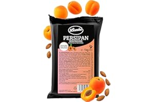 ‎LEMKE - FEINES BERLINER MARZIPAN SEIT 1902 Lemke Berliner Persipanrohmasse –1 kg- Aus 48 % Aprikosenkernen – Intensiver Geschmack – Vegan – Ideal zum Backen, Füllen & Naschen