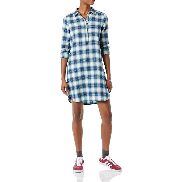Chemise De Nuit Courte Femme Moonline - 100% Coton, Manches Longues, Tailles S à 4XL - Confortable, Style Pyjama Jour/nuit