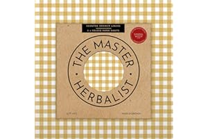 ‎THE MASTER HERBALIST The Master Herbalist Duftende Schrankpapier mit Sandelholzduft im Gersten-Gingham-Design (gefaltet), Packung mit 5 Bögen, enthält ätherische Öle (Sandelholz)