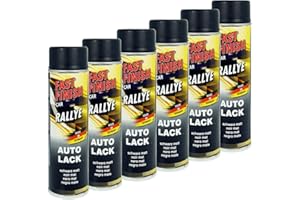Fast Finish 430220 SET Autolack schwarz matt 6 x 500 ml