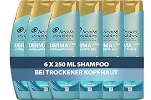 ‎HEAD & SHOULDERS Head & Shoulders DermaXPro Nourishing Moisture Anti-Dandruff Shampoo 6 x 250 ml with Coconut Oil and Ceramide Complex. 72H Moisture for Dry Scalp
