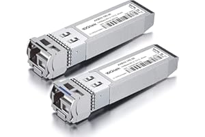 10Gtek [1x Pair 10Gb SFP+ Bidi Transceiver, 10GBase-BIDI 1270nm/1330nm Monomodale, Fino a 10~20km, Compatibile per Cisco SFP-10G-BXD-I/SFP-10G-BXU-I, Ubiquiti UniFi, Mikrotik, Netgear, Open Switch