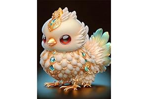 YWKJDDM 5D DIY Diamond Painting Kits for Adults Beginners, Pictures by Number Diamond Art Painting Kits Cross Stitch Paintings for Gift Home Wall Decor 30 ×40cm Fowl
