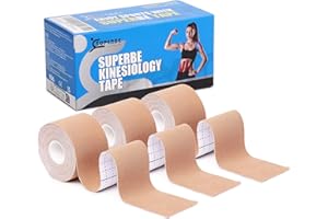 SUPERBE Bande Kinesiologie K Tape Kinesiologie Pack de 3 Tape Sport 5cm x 5m