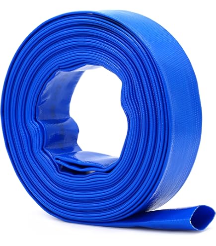 2 Clip Per Tubo +5M X 25mm BLU MANICHETTA TUBO ACQUA POMPA - Foto 5