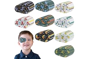 GATPHY 90Pcs Pansements Oculaires Cache Oeil Adhesif Enfant 9 Style Dessin Animé Patch Adhésif Yeux en Coton Respirant pour Ombre Habiller Fille Garçon (B)