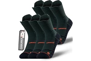 RAHHINT Coolmax Kids Crew Socks, Sports Boys Girls Running Football Socks Compression School Athletic Socks Anti-Blister Moisture Wicking 11-6 Junior (3 Pairs)