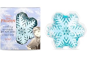 MAD Beauty Parches Refrescantes para Ojos Reutilizables, Disney Frozen Re-Usable Gel Eye Pads, Translúcido