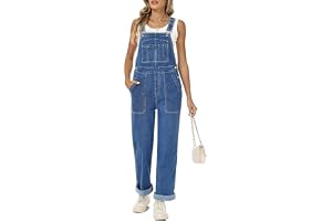 Fengbay Denim hängselbyxor för kvinnor UK justerbara remmar jeans haklapp overaller