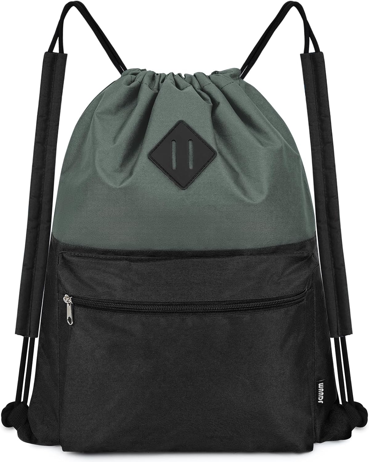 WANDF Mochila con cordón, bolsa de gimnasio deportiva con compartimento húmedo, mochila cordón resistente al agua, bolsa cincha para hombres y mujeres