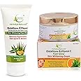 Herbalya Naturals Skin Whitening Cream For All Skin Type With Gluthathione & Vitamin C | Anti-Pollution (110G) (Combo)