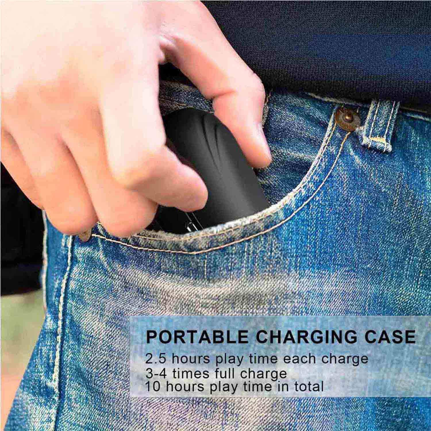 YUES-M20-Auriculares-con-Bluetooth-50-Mini-Estreo-3D-Inalmbricos-Micrfono-con-Estuche-de-Carga-Porttil