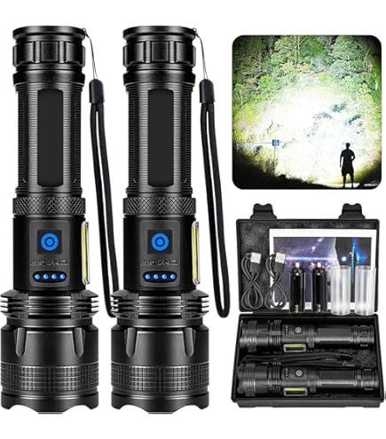 X0 Lampe Torche Led Ultra Puissante Rechargeable 800 Lumens Lampe Torche Pile, Mini Edc Lampe De