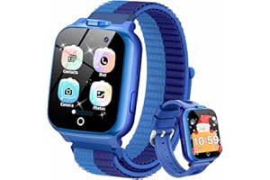 ADUOGENG Reloj Inteligente Niño con Llamada SOS/26 Juegos/13 Hábitos de Despertar, Smartwatch Niño Niña con Audiolibro/Tarjetas de Palabras, Música, Podómetro, Regalo de Reloj Inteligente para Niños