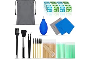 ACIIKER Cleaning Kit for Airpod, Phone Cleaner Kit with Screen Wipes and Swabs, Cleaning Kit with Microfibre Cloth Compatible iphone, Cleaning for MacBook Earbud Laptop Charging Port, Electronic Cleaner brush