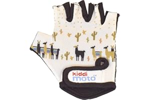KIDDIMOTO - Gants Vélo pour Enfant de 2 à 8 Ans, Parfaits pour Les Sports de Plein air, Le Cyclisme, la Trottinette - Lama - Petite (2-5 Ans)