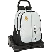 Safta Sac Banane Real Madrid 1ère Équipe 24/25 - Poche Extérieure, 23x9x12 Cm Blanc/Gris