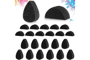 STYQUENZER Lot de 24 éponges de peinture faciale en forme de croissant de lune et de pétales de fleurs pour peinture du visage - Éponges haute densité - Ustensiles de peinture pour œuvres d'art et peinture