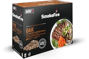 Weber Wood Pellets - Oakwood (8kg), perfect for smoking beef, 100% natural wood pellets, EU product, sustainably sourced, FSC certified wood (18295)