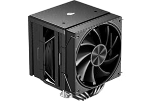 upHere gaming UE2K6 Nero Dissipatore Aria per CPU, Doppia Torre 6×Ф6mm Tubi di Calore CPU Cooler, Doppia Ventole PWM da 120mm, TDP 265W, Intel LGA 2011/2066(X79/X99) 1700, AMD AM5/AM4(Altezza 155mm)