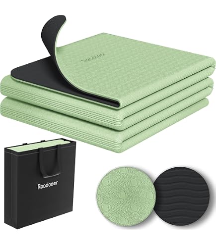 Faltbare Yogamatte – 183x61x0,4 Cm, TPE, Rutschfest, Leicht & Tragbar Für Reise, Fitness & Pilates