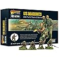 Bolt Action US Marines Infantry - 28mm Scale Plastic Miniatures by Warlord Games - Highly Detailed World War 2 Miniatures for Table-top Wargaming