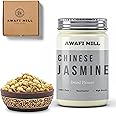 AWAFI MILL Chinese Jasmine Flower - Fragrant and Delicate - Premium Quality - Aromatic Tea Essential - Floral Infusion (Bottle of 50 gram / 1.7 Oz)