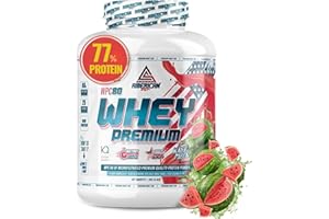 AS American Suplement | Premium Whey Protein | Proteína de Suero de Leche | Aumentar Masa Muscular | Alta Concentración de Proteína WPC80 | Kyowa Quality® (2 kg, Sandía)
