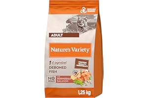 Nature's Variety No Grain Pienso para Gatos Adultos con Salmón Noruego - 1,25kg