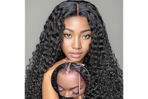 EINBEAUTY Pre-Cut Lace Wear and Go Glueless Wigs Glueless Human Hair Wigs Pre Plucked Natural Hairline Glueless Long Curly Wigs Upgraded for Black Women 4×4 HD Lace Beginner Friendly 180% Density 26inch