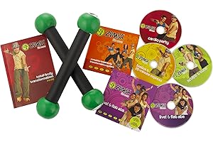 Zumba Fitness DVD Exercise Kit includes toning sticks