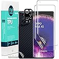 Ibywind Schutzfolie kompatibel mit Oppo Find X5 5G 6.55",[Metall Kamera Schutzfolie][Carbon Fiber Folie für die Rückseite][Fi